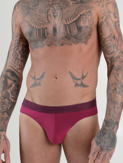 men's red modal logo band briefs