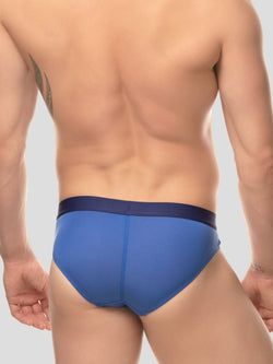 men's blue modal logo band briefs