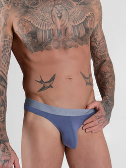 Men's Logo Band Thong - Slate