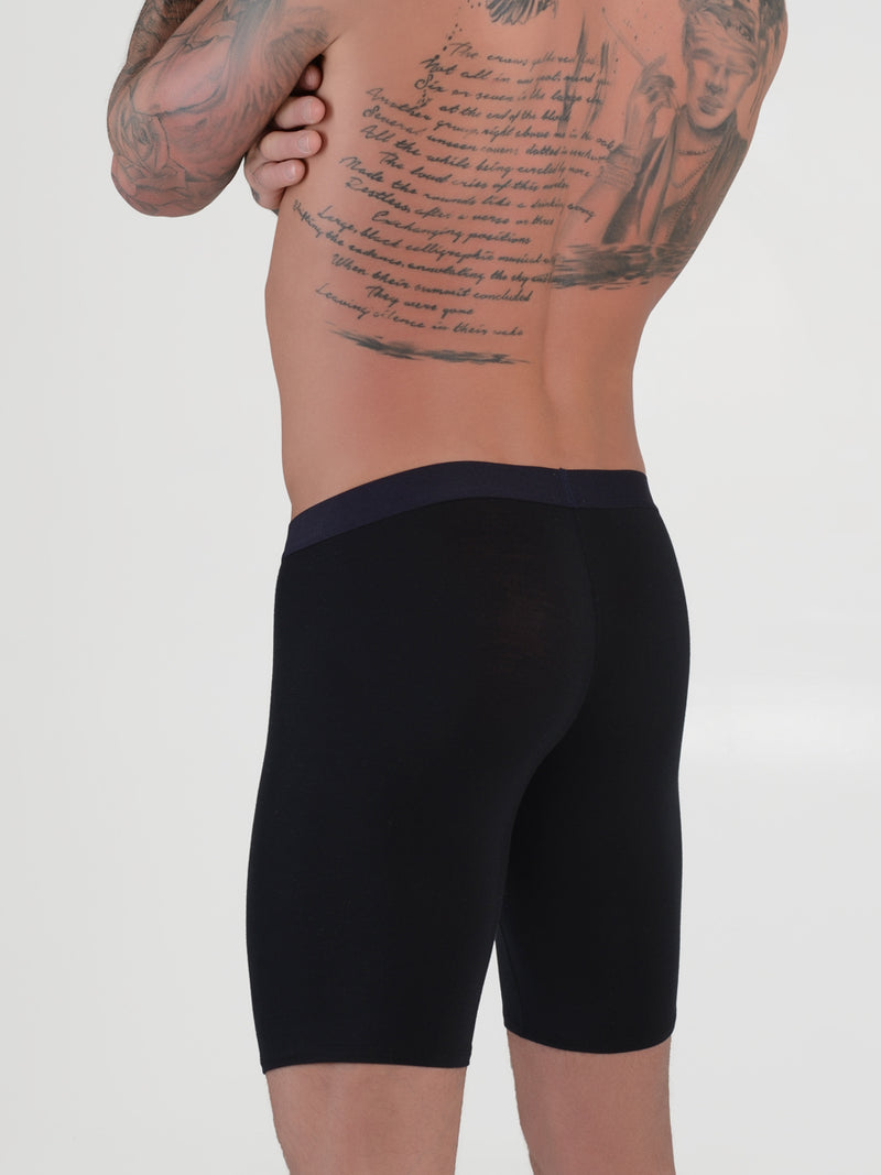 men's black modal logo band boxer briefs