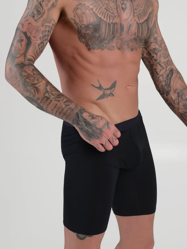 men's black modal logo band boxer briefs