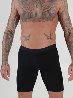 men's black modal logo band boxer briefs