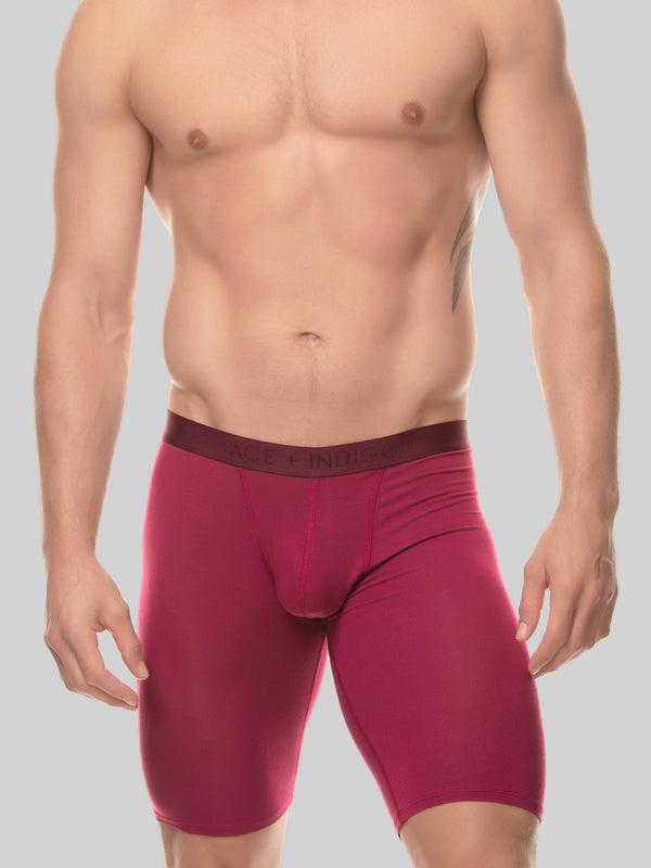 Men's red modal logo band boxer briefs