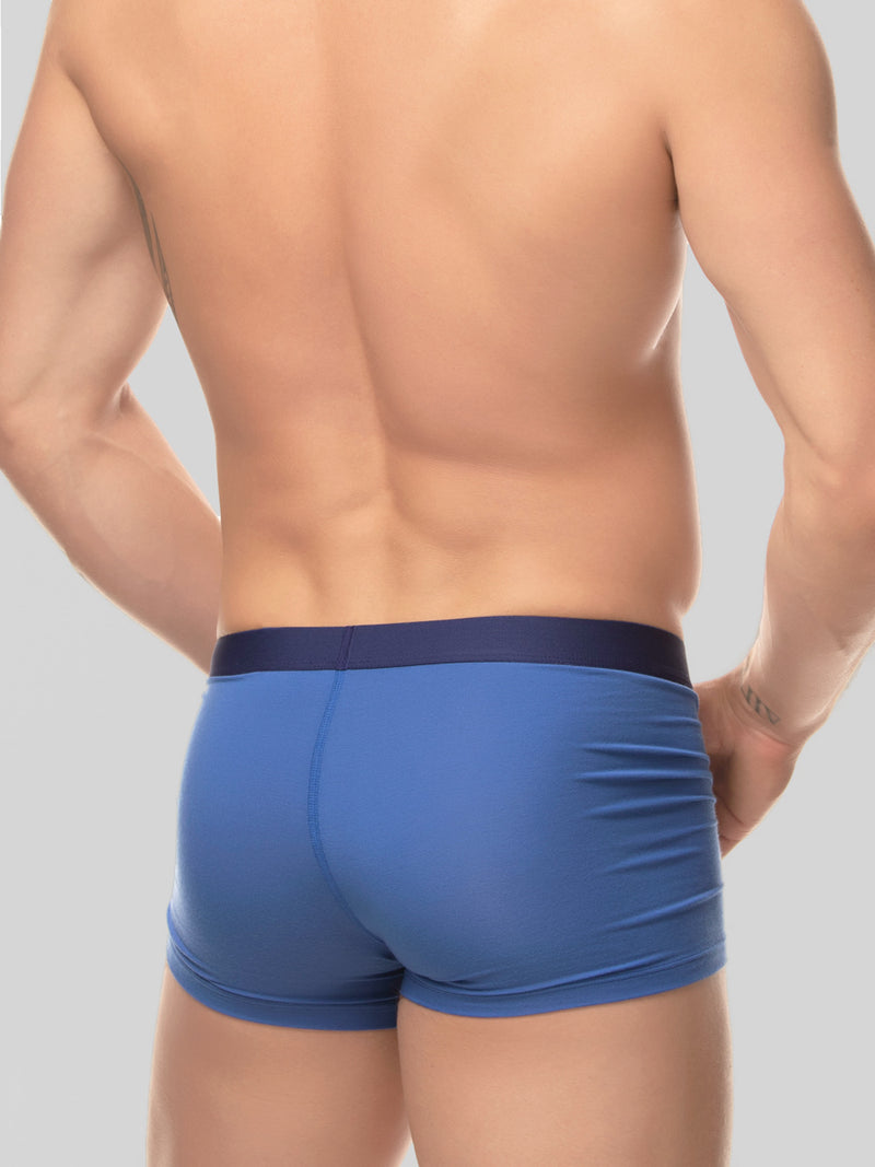 men's blue logo band trunk boxers