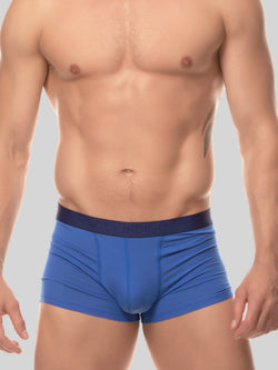 men's blue logo band trunk boxers